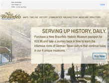 Tablet Screenshot of historyinnewbraunfels.com